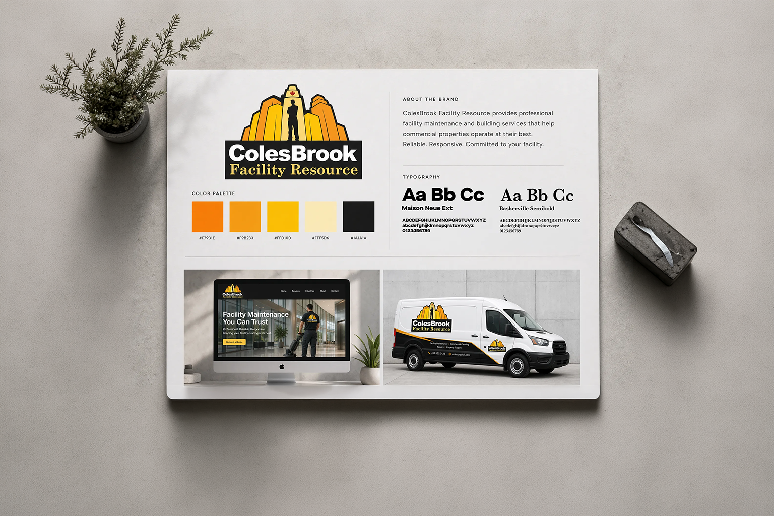 ColesBrook corporate identity and brand applications