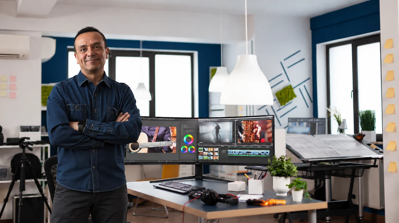 Edgar in a creative studio